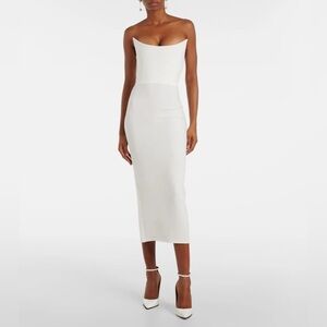 NWT: ALEX PERRY BRIDAL STRAPLESS MIDI DRESS - US 6 / UK 10